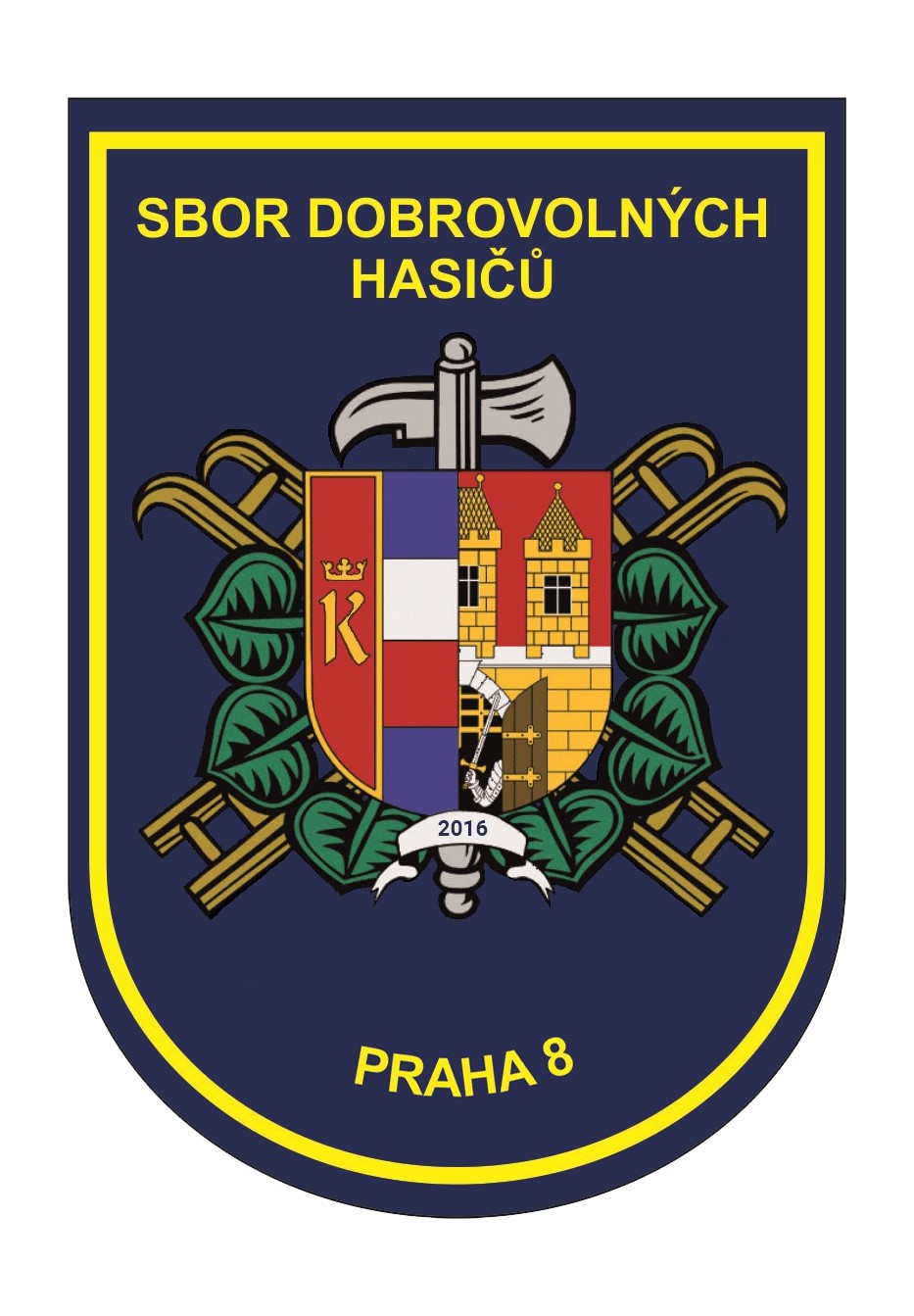 Znak na rukv - Sbor dobrovolnch hasi Praha 8